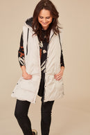 Padded Gilet - Stone/black