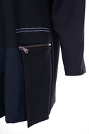 Panelled Jersey Jacket - Black