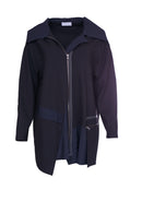 Panelled Jersey Jacket - Black