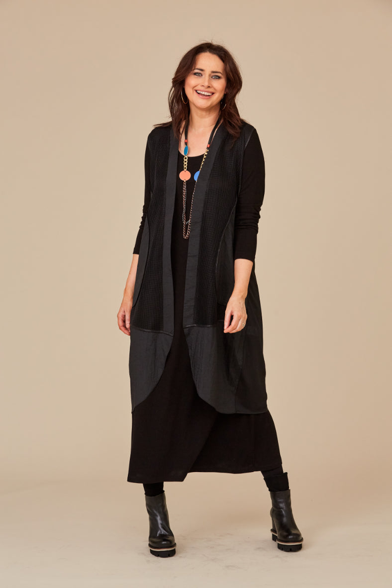 Dress And Waistcoat - Black