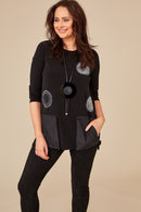 Spot Pocket Top - Black