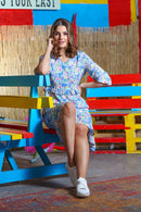 Pearl Dress - Blue Floral