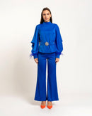 Top & Trouser Suit - Royal