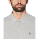 Raised Rib Polo - Rain Heather