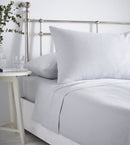 Plain Dyed Cotton Flannelette Flat Sheet - Grey