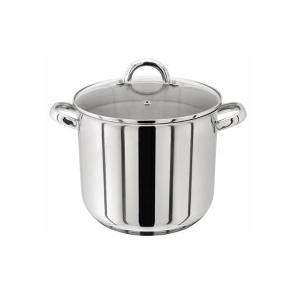 Judge Stainless Steel Stockpot with Glass Lid - 26CM (10.5L)