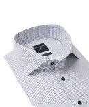 Twill Cutaway Print Shirt - Navy