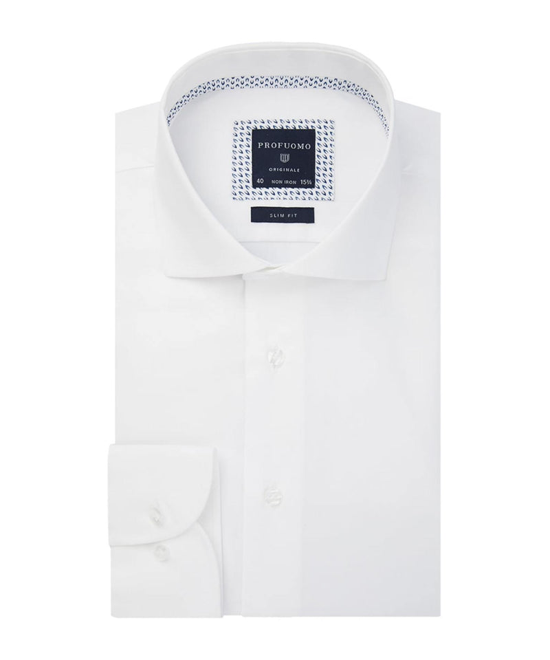 Twill Cutaway Shirt - White