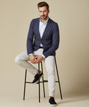 Profuomo Hopsack Blazer - Navy