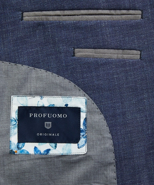 Profuomo Hopsack Blazer - Navy