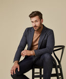 Check Blazer - Brown