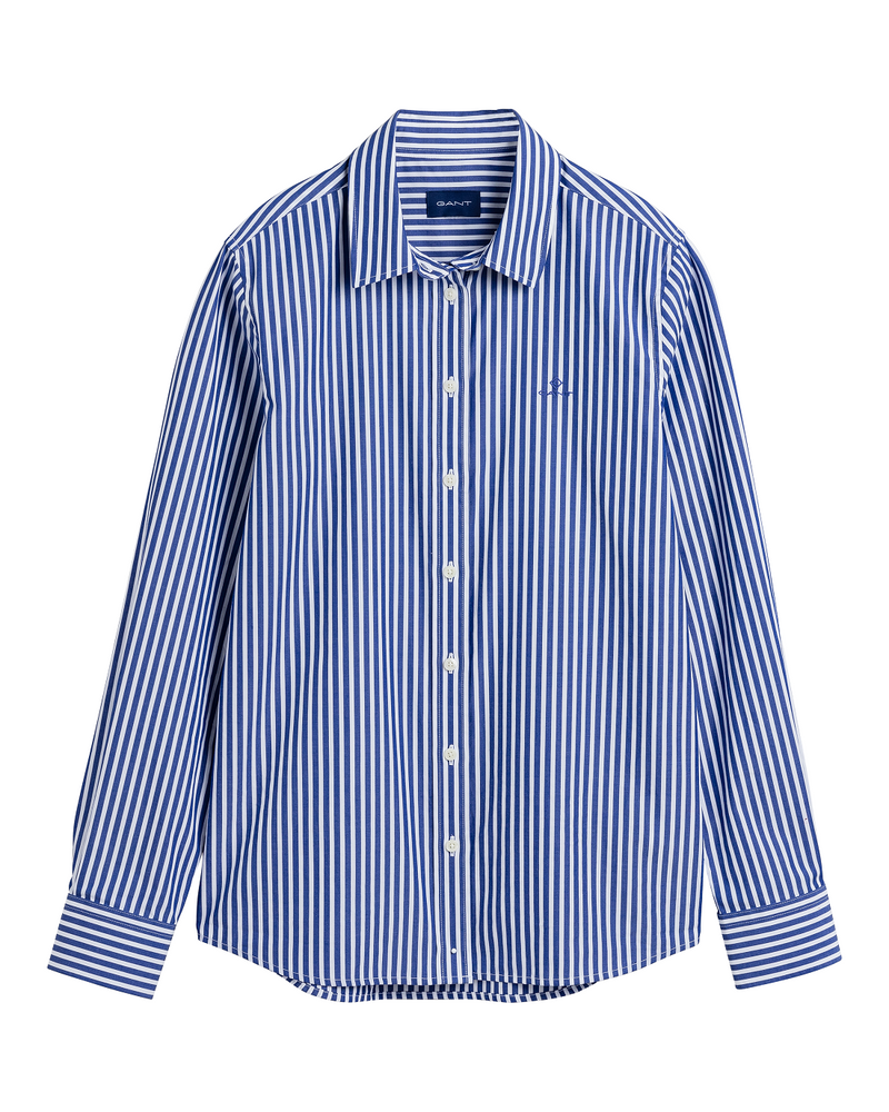 Broadcloth Striped Shirt - Crisp Blue