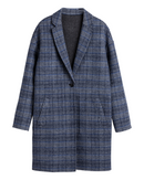 Reversible Hand Stitched Coat - Antracite Melange