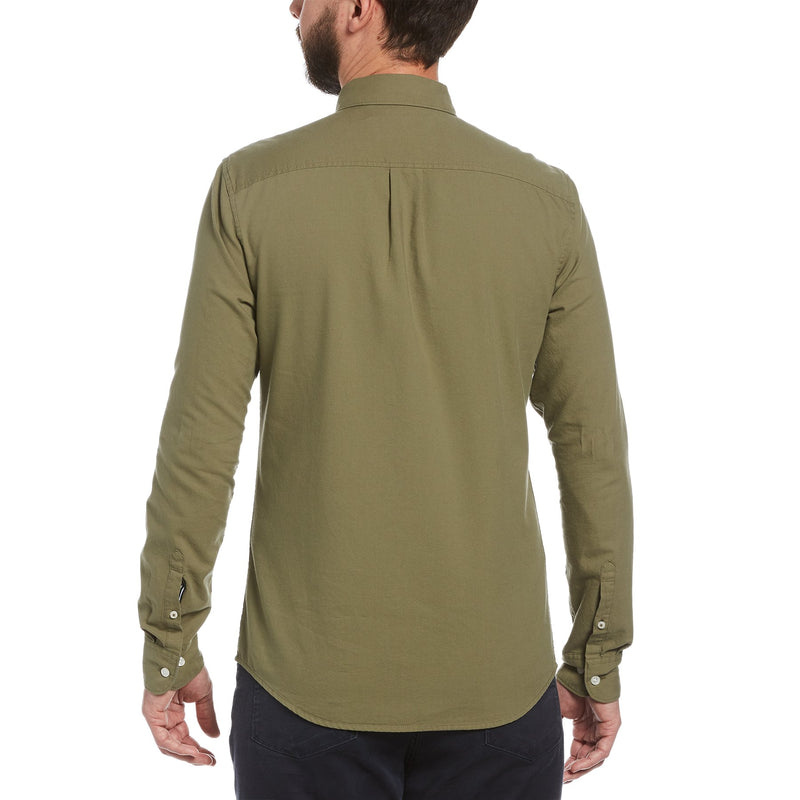 Core Long Sleeve Oxford Shirt - Lichen Green