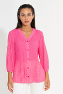 Patio Blouse - Fuchsia