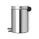 3 Litre Pedal Bin - Matt Steel