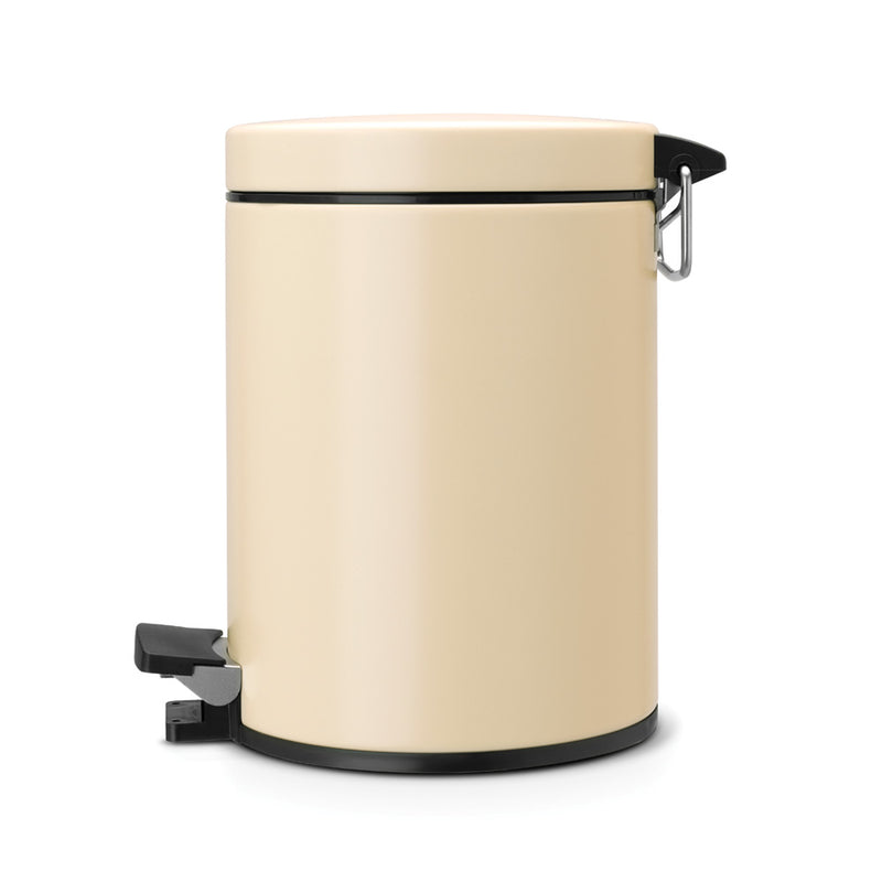 5 Litre Pedal Bin - Almond