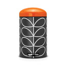 Orla Kiely 12 Litre Pedal Bin Charcoal