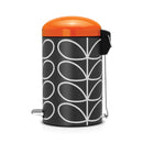 Orla Kiely 12 Litre Pedal Bin Charcoal