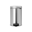 Newlcon 12-Litre Pedal Bin Silent - Matt Steel
