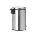 Newlcon 12-Litre Pedal Bin Silent - Matt Steel