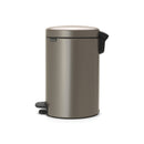 Newlcon 12-Litre Pedal Bin Silent - Platinum