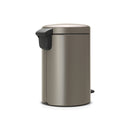 Newlcon 12-Litre Pedal Bin Silent - Platinum