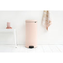 Newlcon 30-Litre Pedal Bin Soft Closing - Clay Pink