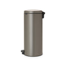 Newlcon 30 Litre Pedal Bin - Platinum