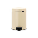 Newlcon 5 Litre Pedal Bin - Almond
