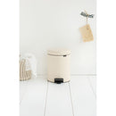 Newlcon 5 Litre Pedal Bin - Almond