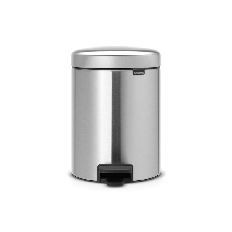Newlcon 5 Litre Pedal Bin - Matt Steel