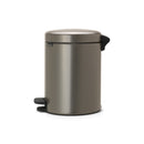 Newlcon 5 Litre Pedal Bin - Platinum
