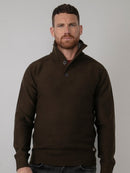 3 Button Knit - Desert Palm