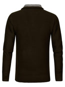 3 Button Knit - Desert Palm