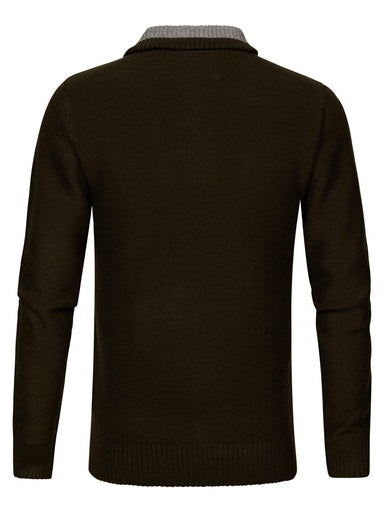 3 Button Knit - Desert Palm