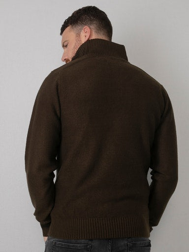 3 Button Knit - Desert Palm