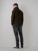 3 Button Knit - Desert Palm