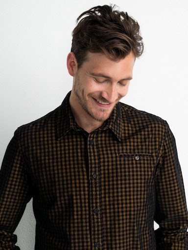Long Sleeve Check Shirt - Mineral Yellow