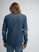 Long Sleeve Denim Shirt - Dark Indigo
