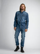 Long Sleeve Denim Shirt - Dark Indigo