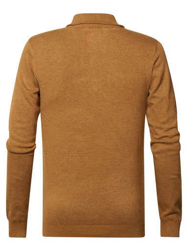 1/4 Zip Knit - Dark Gold
