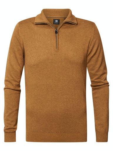 1/4 Zip Knit - Dark Gold
