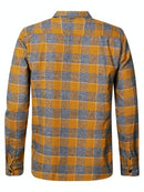 Long Sleeve Check Shirt - Dark Gold