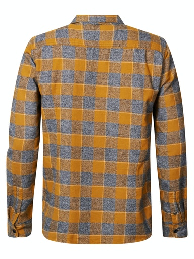 Long Sleeve Check Shirt - Dark Gold