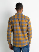 Long Sleeve Check Shirt - Dark Gold