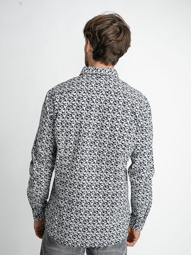 All Over Print Shirt - Midnight Navy