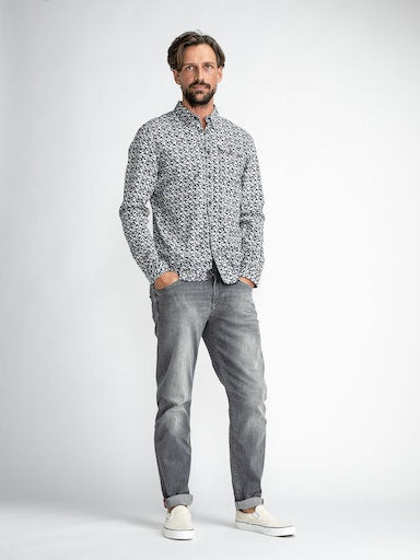 All Over Print Shirt - Midnight Navy