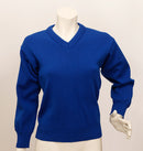 Plain Wool Mix Jumper - Royal