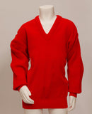 Plain Wool Mix Jumper - Red